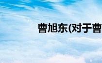 曹旭东(对于曹旭东简单介绍)
