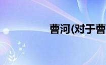 曹河(对于曹河简单介绍)
