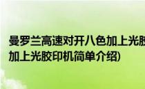 曼罗兰高速对开八色加上光胶印机(对于曼罗兰高速对开八色加上光胶印机简单介绍)