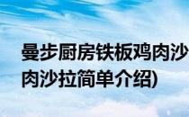 曼步厨房铁板鸡肉沙拉(对于曼步厨房铁板鸡肉沙拉简单介绍)