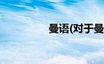 曼语(对于曼语简单介绍)