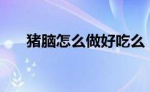 猪脑怎么做好吃么（猪脑怎么做好吃）