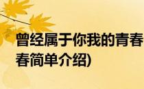 曾经属于你我的青春(对于曾经属于你我的青春简单介绍)