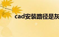 cad安装路径是灰色的（cad安装）