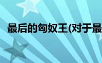 最后的匈奴王(对于最后的匈奴王简单介绍)