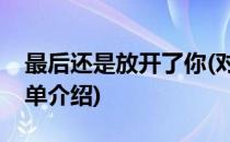 最后还是放开了你(对于最后还是放开了你简单介绍)