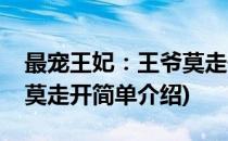 最宠王妃：王爷莫走开(对于最宠王妃：王爷莫走开简单介绍)