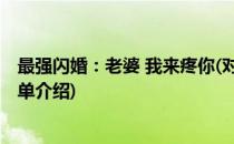 最强闪婚：老婆 我来疼你(对于最强闪婚：老婆 我来疼你简单介绍)