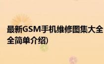 最新GSM手机维修图集大全(对于最新GSM手机维修图集大全简单介绍)