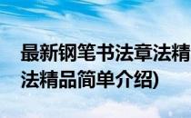 最新钢笔书法章法精品(对于最新钢笔书法章法精品简单介绍)
