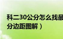 科二30公分怎么找最准确边线（科目二30公分边距图解）