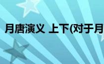 月唐演义 上下(对于月唐演义 上下简单介绍)