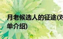 月老候选人的征途(对于月老候选人的征途简单介绍)
