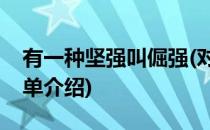 有一种坚强叫倔强(对于有一种坚强叫倔强简单介绍)