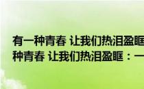 有一种青春 让我们热泪盈眶：一个人的北漂十年(对于有一种青春 让我们热泪盈眶：一个人的北漂十年简单介绍)