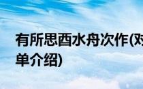 有所思酉水舟次作(对于有所思酉水舟次作简单介绍)