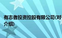 有志者投资控股有限公司(对于有志者投资控股有限公司简单介绍)
