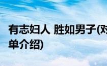 有志妇人 胜如男子(对于有志妇人 胜如男子简单介绍)
