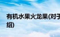 有机水果火龙果(对于有机水果火龙果简单介绍)