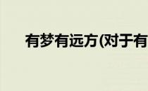 有梦有远方(对于有梦有远方简单介绍)