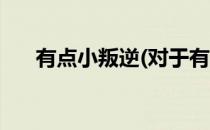 有点小叛逆(对于有点小叛逆简单介绍)