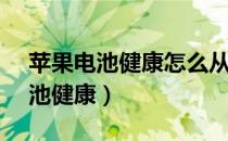 苹果电池健康怎么从85恢复到100（苹果电池健康）