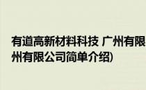 有道高新材料科技 广州有限公司(对于有道高新材料科技 广州有限公司简单介绍)