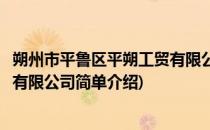 朔州市平鲁区平朔工贸有限公司(对于朔州市平鲁区平朔工贸有限公司简单介绍)