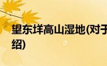 望东垟高山湿地(对于望东垟高山湿地简单介绍)