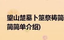 望山楚墓卜筮祭祷简(对于望山楚墓卜筮祭祷简简单介绍)