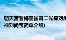 朝天宫看梅呈崔萧二光禄刘尚宝(对于朝天宫看梅呈崔萧二光禄刘尚宝简单介绍)