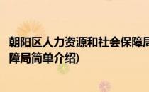 朝阳区人力资源和社会保障局(对于朝阳区人力资源和社会保障局简单介绍)