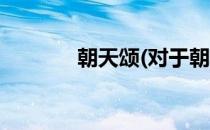 朝天颂(对于朝天颂简单介绍)