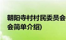 朝阳寺村村民委员会(对于朝阳寺村村民委员会简单介绍)
