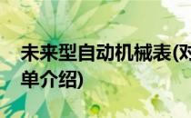 未来型自动机械表(对于未来型自动机械表简单介绍)