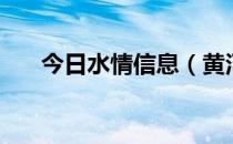 今日水情信息（黄河水流量实时信息）