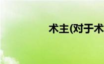 术主(对于术主简单介绍)
