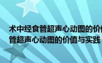 术中经食管超声心动图的价值与实践 配增值(对于术中经食管超声心动图的价值与实践 配增值简单介绍)