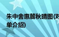 朱中舍惠麓秋晴图(对于朱中舍惠麓秋晴图简单介绍)