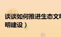 谈谈如何推进生态文明建设（如何推进生态文明建设）
