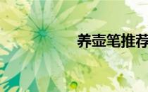 养壶笔推荐（养壶笔）