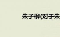朱子柳(对于朱子柳简单介绍)