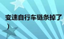 变速自行车链条掉了（变速自行车链条安装图）