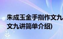 朱成玉金手指作文九讲(对于朱成玉金手指作文九讲简单介绍)