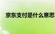 京东支付是什么意思?（京东支付是什么）