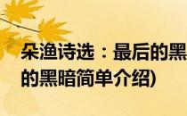 朵渔诗选：最后的黑暗(对于朵渔诗选：最后的黑暗简单介绍)