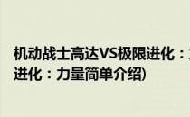 机动战士高达VS极限进化：力量(对于机动战士高达VS极限进化：力量简单介绍)