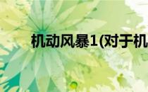 机动风暴1(对于机动风暴1简单介绍)
