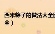 西米粽子的做法大全图解（西米粽子的做法大全）