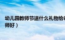 幼儿园教师节送什么礼物给老师好（教师节送什么礼物给老师好）